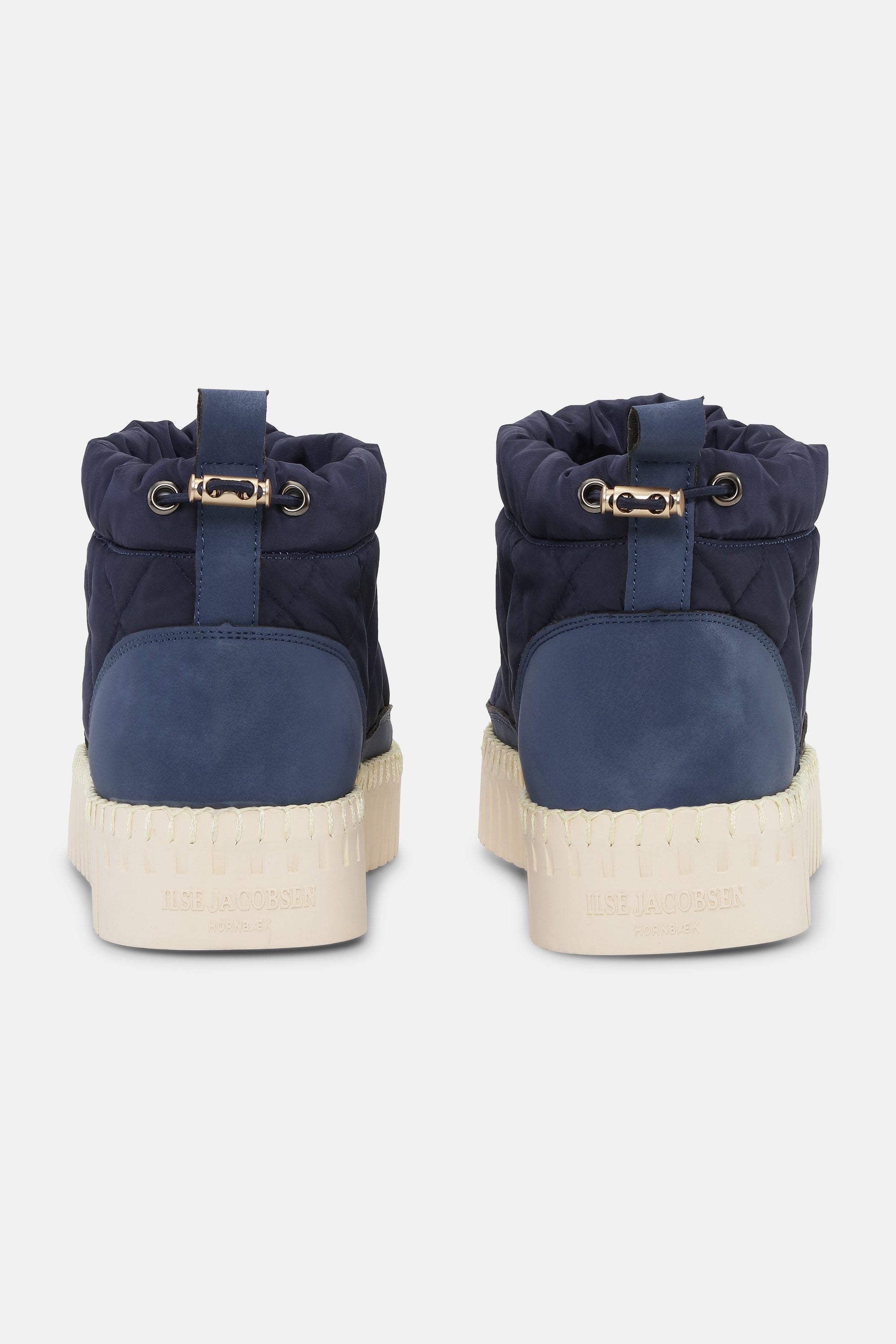 Tulip Low Padded Boot - Dark Indigo Pearled Ivory